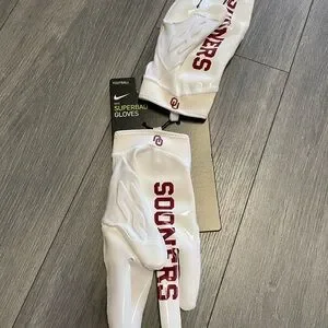 Nike Jordan Superbad Football Gloves Oklahoma Sooners (DX5199-135) Size  2XL